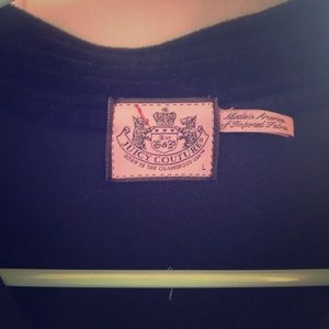 Juicy Couture velour black jacket with snap collar